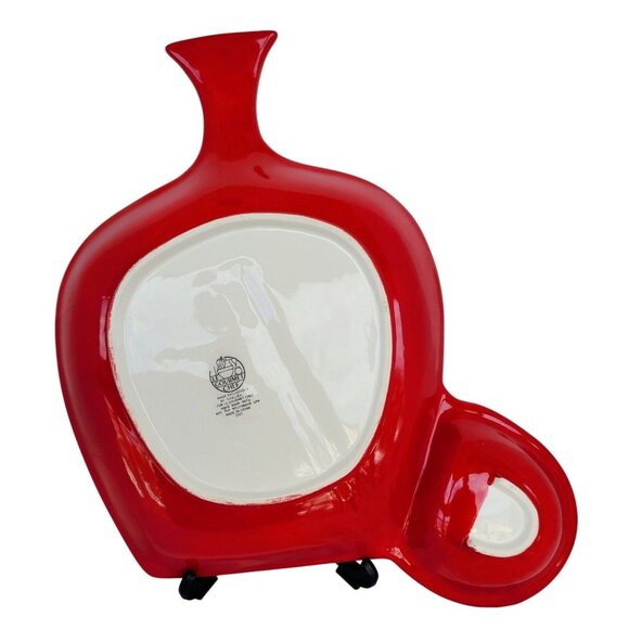 Holiday Party Platter Margarita Large Red Chip N Dip Christmas Le Gourmet Chef - Picture 10 of 10